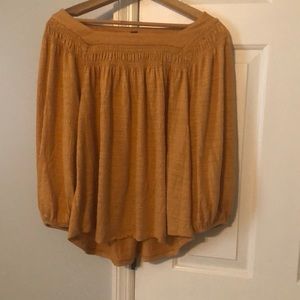 3/4 sleeve orange top